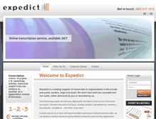 Tablet Screenshot of expedict.com